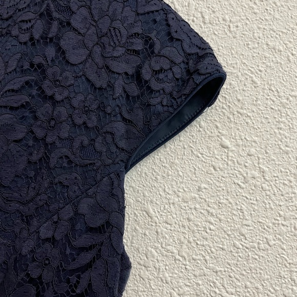 Gorgeous designer Frascara Beker Fashions made in Canada dress, navy blue, new - Picture 6 of 7